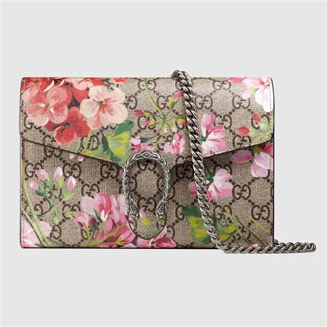 gucci wallet on chain floral|floral Gucci wallet women.